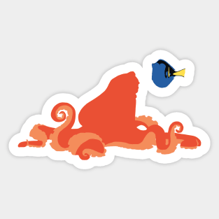 A Fish And Her Friend Sticker